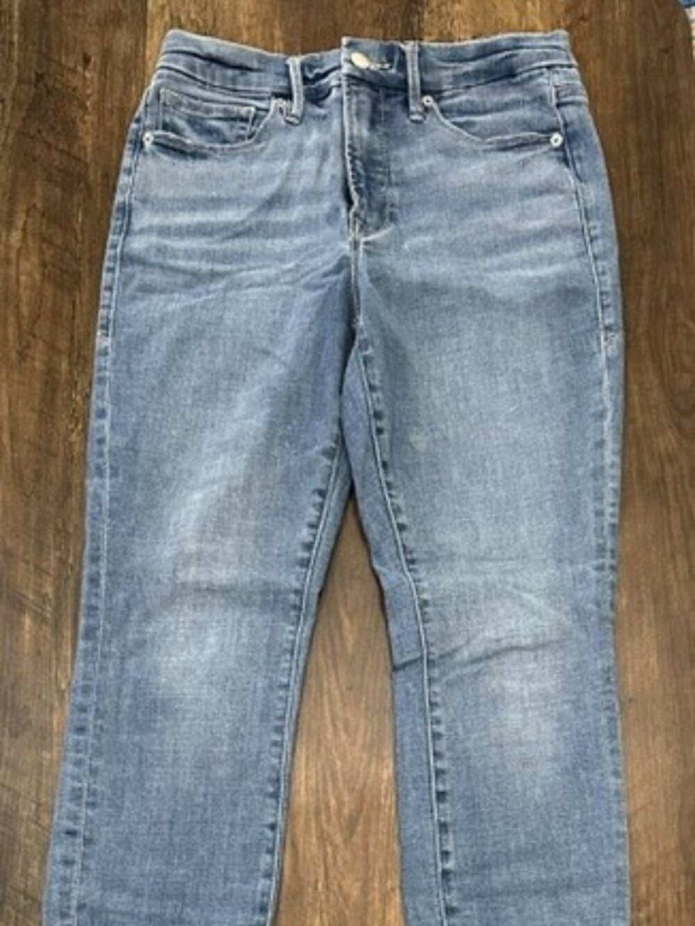 Good American Good Legs Skinny Jeans – Light Wash Stretch Denim – Size 27